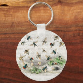 Bienen Honey Worker Queen Nature Antique Bees Schlüsselanhänger (Vorderseite)