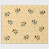 Bienen Honeycomb Geschenkpapier (Flach)