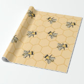 Bienen Honeycomb Geschenkpapier (Ungerollt)