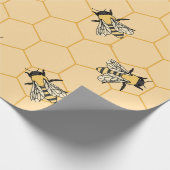 Bienen Honeycomb Geschenkpapier (Ecke)