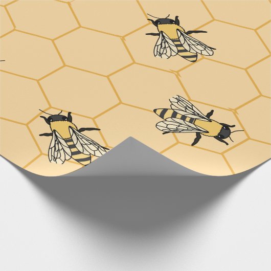 Bienen Honeycomb Geschenkpapier (Ecke)