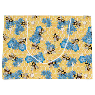 Bienen Honeycomb Geschenktasche Große Geschenktüte