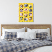 Bienen Honeycomb Instagram DIY Familie Foto Collag Leinwanddruck (Insitu (Schlafzimmer))