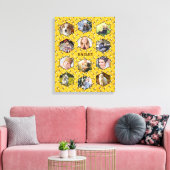Bienen Honeycomb Instagram DIY Familie Foto Collag Leinwanddruck (Insitu (Wohnzimmer))
