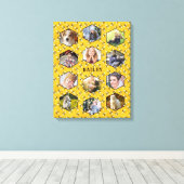Bienen Honeycomb Instagram DIY Familie Foto Collag Leinwanddruck (Insitu (Holzboden))