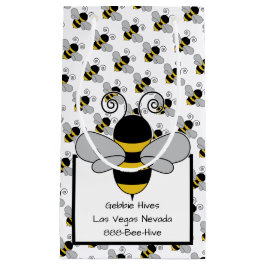 Bienen-Honig-Biene mit Textblock Kleine Geschenktüte