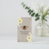 Bienen-Honig-Verkäuferapiarist-rustikales Visitenkarte (Stehend Vorderseite)