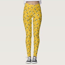 Bienen-Honigbienen-Bienenwaben-niedliches Leggings