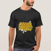 Bienen Honigwabe Honey Beekeeper T-Shirt (Vorderseite)