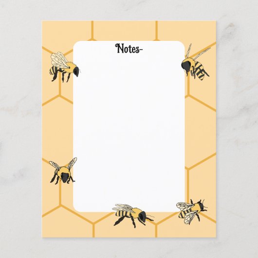 Bienen-Honigwabenpapier (Rückseite)