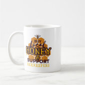 Bienen-Honigwabenschutz Kaffeetasse (Links)