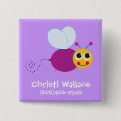 Bienen-Identifizierungs-Knopf Button (Vorderseite)