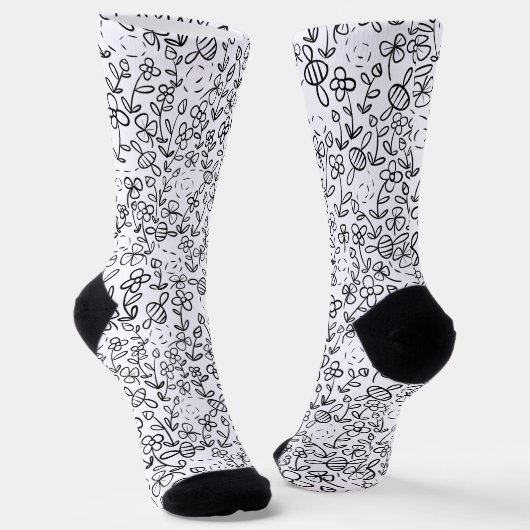 Bienen im Garten Socken (Gewinkelt)