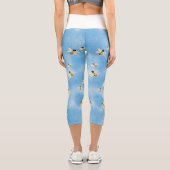 Bienen im Himmel Capri Leggings (Rückseite)