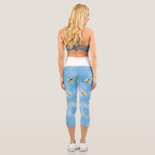 Bienen im Himmel Capri Leggings (Rückseite)
