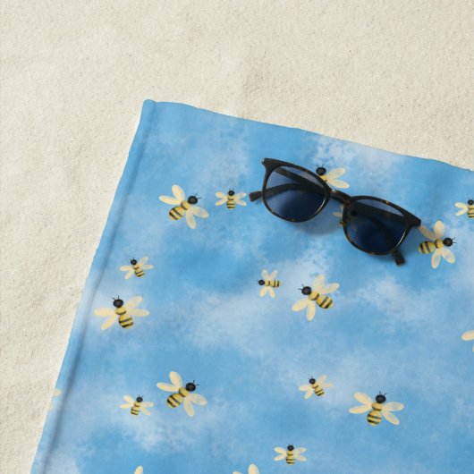 Bienen im Himmel Strandtuch (Beispiel)