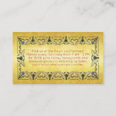 Bienen im Hinterhof-Gold-Leaf Visitenkarte (Rückseite)
