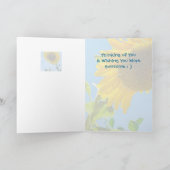 Bienen in der Sonnenblume 12x18 denken Sie an Ihre Karte (Innenseite)