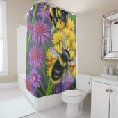 Bienen in einer Blume Duschvorhang (Beispiel)