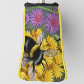 Bienen in einer Blume Golf Headcover (Rotieren 90)