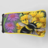 Bienen in einer Blume Golf Headcover (Vorderseite)