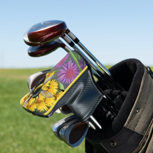 Bienen in einer Blume Golf Headcover (In Situ)