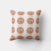 Bienen in einer Blume Kissen (Rückseite)