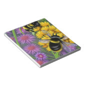 Bienen in einer Blume Notizblock (angewinkelt)