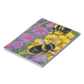 Bienen in einer Blume Notizblock (Rotiert)