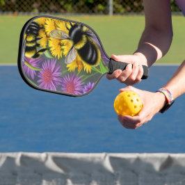 Bienen in einer Blume Pickleball Schläger