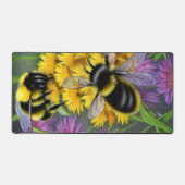 Bienen in einer Blume Schreibtischunterlage (Vorderseite)