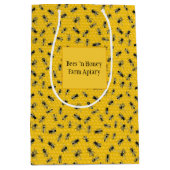 Bienen in Honeycomb Mittlere Geschenktüte (Vorderseite)