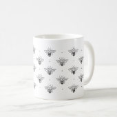 Bienen-Kaffee-Tasse Kaffeetasse (VorderseiteRechts)