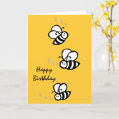 Bienen Karte (Gelbe Blume)