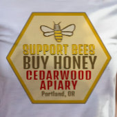 Bienen kaufen Honey Farmer's Market Bee Apiary T-Shirt