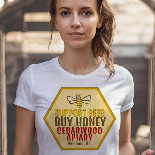 Bienen kaufen Honey Farmer's Market Bee Apiary T-Shirt