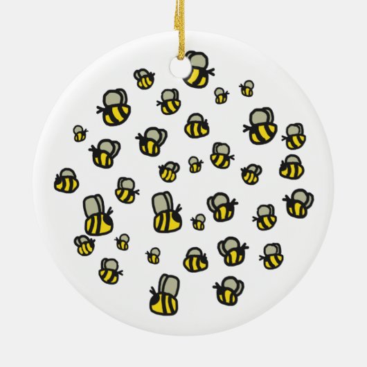 Bienen Keramik Ornament (Hinten)