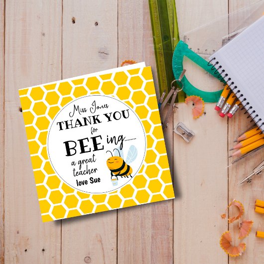 Bienen-Lehrer-Geschenk – Danke, dass du ein großar