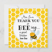 Bienen-Lehrer-Geschenk – Danke, dass du ein großar (Vorderseite)