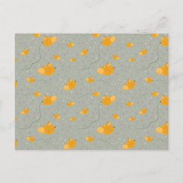 Bienen Liebe Bee Happy Postcard - Green Postkarte