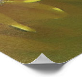 Bienen Liebe gelb...[Aquarell] Poster (Ecke)