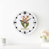 Bienen Liebe Sommer und ich auch Große Wanduhr (Zuhause)