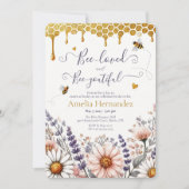 Bienen-liebt und Bienenjugendliches Brautparty lad Einladung (Vorderseite)