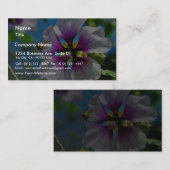 Bienen-lila Blumen Visitenkarte (Vorne/Hinten)