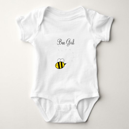 Bienen-Mädchen-Bodysuit-Ballettröckchen Baby Strampler (Vorderseite)