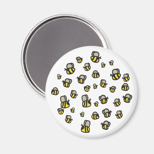 Bienen Magnet (Vorderseite/Rückseite)