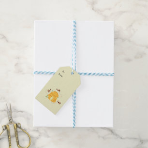 Bienen mit Bienenstöcken Geschenkanhänger