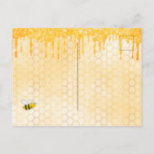 Bienen Mommy zu Glitzer Babydusche Einladung Postkarte (Rückseite)