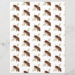 Bienen-Muster-SchabLon-Papier