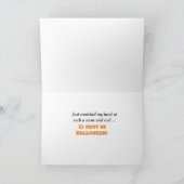 Bienen 'n Kürbislaternen Halloween Card Karte (Innenseite)